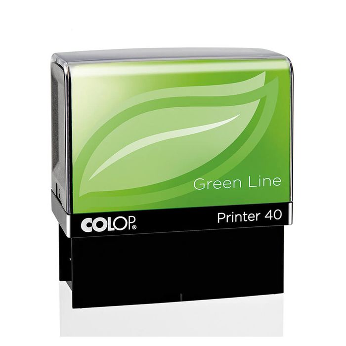 0000791468249-Colop Printer 40 Green Line - Tampon personnalisable - 6 lignes - format rectangulaire--0