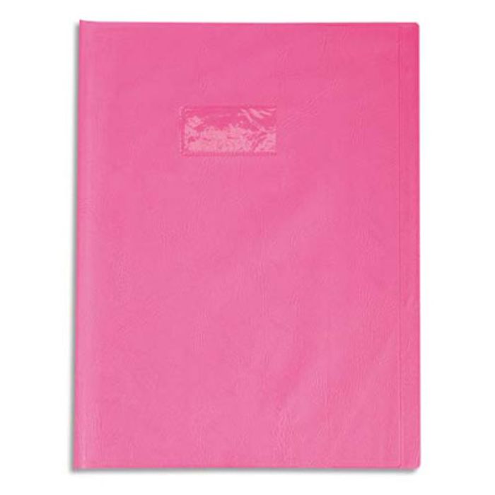 3210330724096-Calligraphe - Protège cahier sans rabat - 24 x 32 cm - rose--0