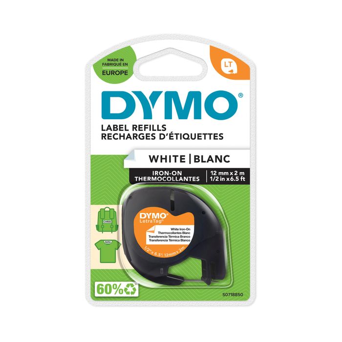 5411313187695-Dymo LetraTag - Ruban d'étiquettes textile auto-adhésives - (12 mm x 2 m) - fond blanc écriture noir--0