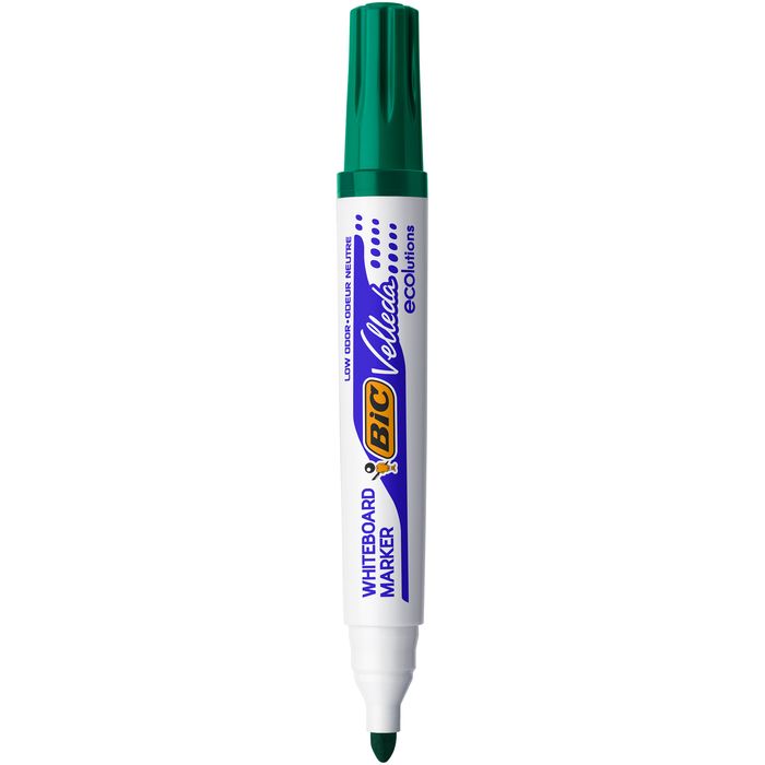 3086129999644-BIC VELLEDA 1701 - Marqueur effaçable - pointe ogive - vert--0