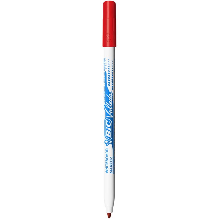 3086123154513-BIC VELLEDA 1721 - Marqueur effaçable - pointe fine - rouge--0