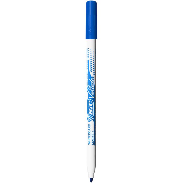 3086123154766-BIC VELLEDA 1721 - Marqueur effaçable - pointe fine - bleu--0