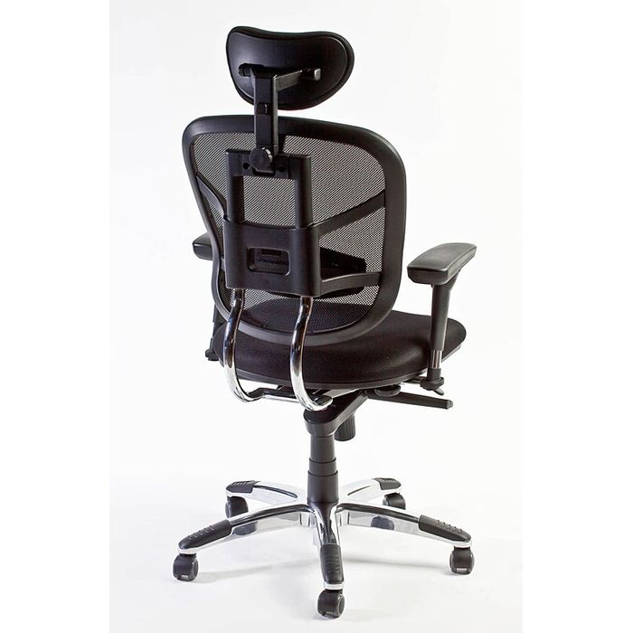 3760185022415-Fauteuil de bureau TECKNET - accoudoirs réglables - appuie-tête réglable - noir--3