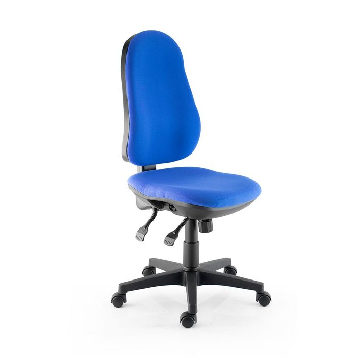 3660916027866-Fauteuil de bureau LIBRA - accoudoirs en option - Bleu--1