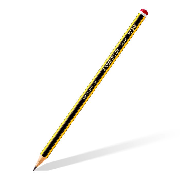 4007817119013-STAEDTLER Noris - Pack de 6 Crayons à papier - HB - 2 mm - avec 2 gommes--1