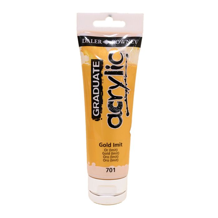 5011386020655-Daler-Rowney Graduate - Peinture acrylique - 120 ml - imitation or--0