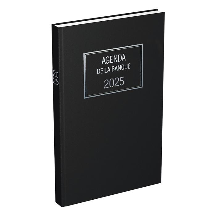 3147281105158-Lecas - Agenda Banquier Large - 1 jour sur 2 pages - 1er volume - 18 x 29 cm - noir--0