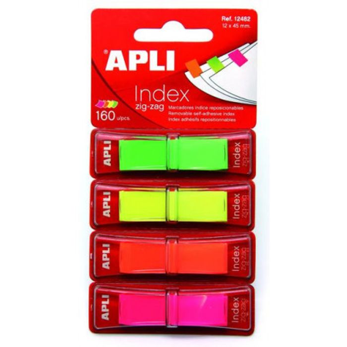 8410782124825-Apli - Marque-pages (Index) - 12 x 45 mm - couleurs fluos--0