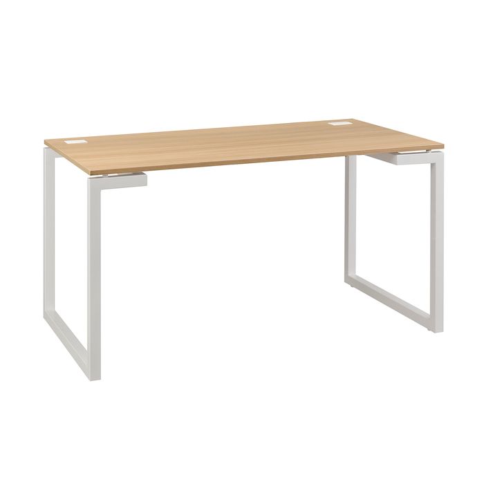 3483600215789-Table d'appoint SUNDAY - L 120 cm - Pieds cadre - Chêne--0