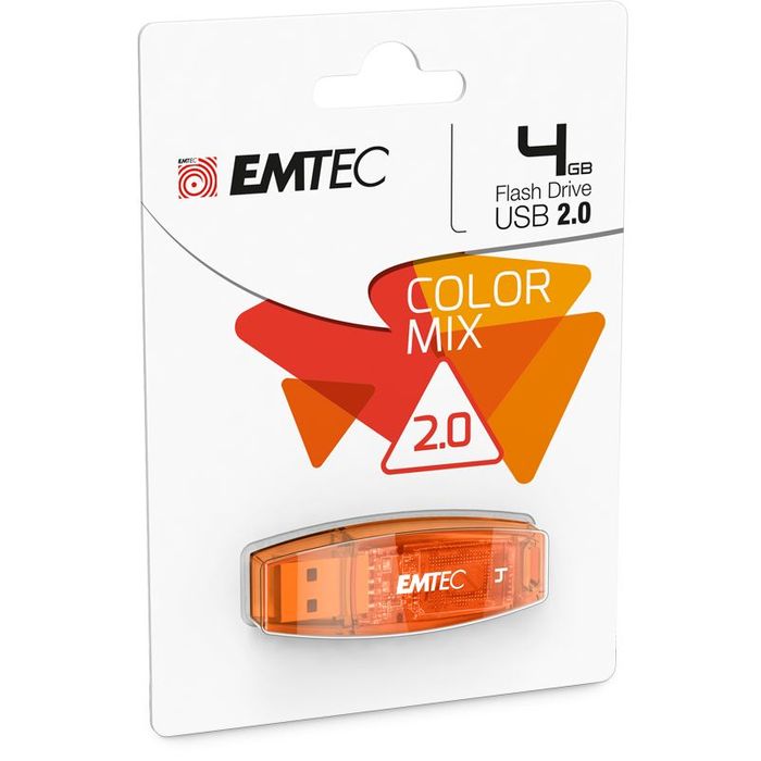 3126170110558-Emtec C410 Color Mix - clé USB 4 Go - USB 2.0--1