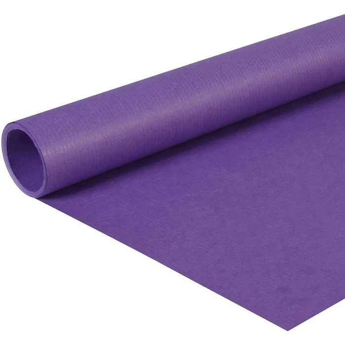 3065500957114-Clairefontaine - Papier cadeau kraft - 70 cm x 3 m - 65 g/m² - violet--0