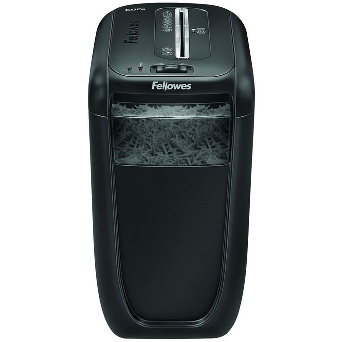 0043859642854-Fellowes Powershred 60CS - destructeur de documents coupe croisée - 10 feuilles - Corbeille 22 litres--0