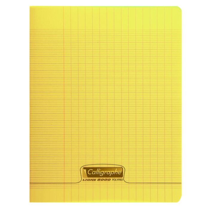 3210330180953-Calligraphe 8000 - Cahier polypro 24 x 32 cm - 140 pages - grands carreaux (Seyes) - disponible dans diff--3