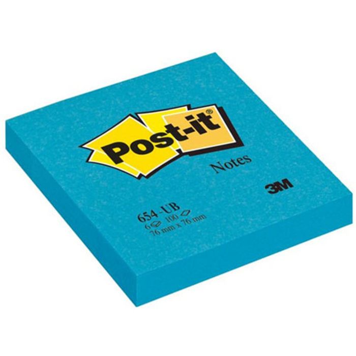 051141380858-Post-it - Bloc notes Super Sticky - bleu méditerranée - 76 x 76 mm--0