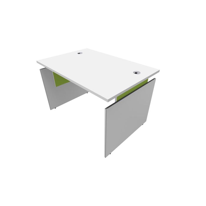 3253310147300-Bureau INEO JET UP Bureau Vallée - Réglable en hauteur - L120 x H74/78/82 x P80 cm - Pieds blanc - plateau blanc --0