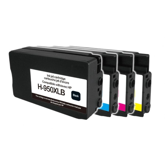 3584770891039-Cartouche compatible HP 950XL/951XL - pack de 4 - noir, cyan, magenta, jaune - Uprint--1