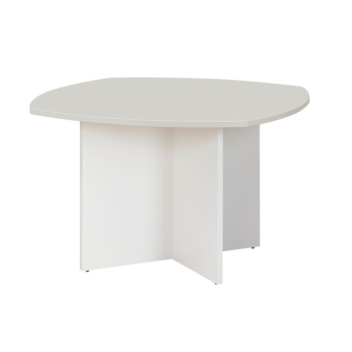 3483600411853-Table rectangulaire avec côtés arrondis SUNDAY - Gris--0