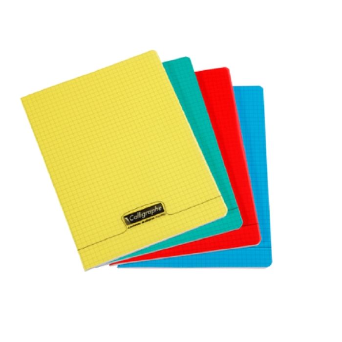 3210330180922-Calligraphe 8000 - Cahier polypro 24 x 32 cm - 96 pages - petits carreaux (5x5 mm) - disponible dans diff--0