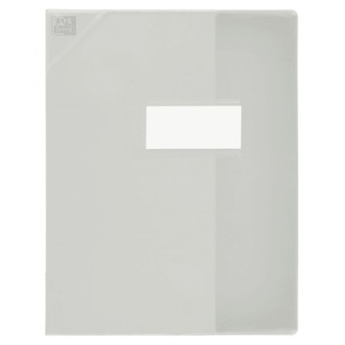 3045050185243-Oxford Strong Line - Protège cahier sans rabat - A4 (21x29,7 cm) - incolore translucide--0