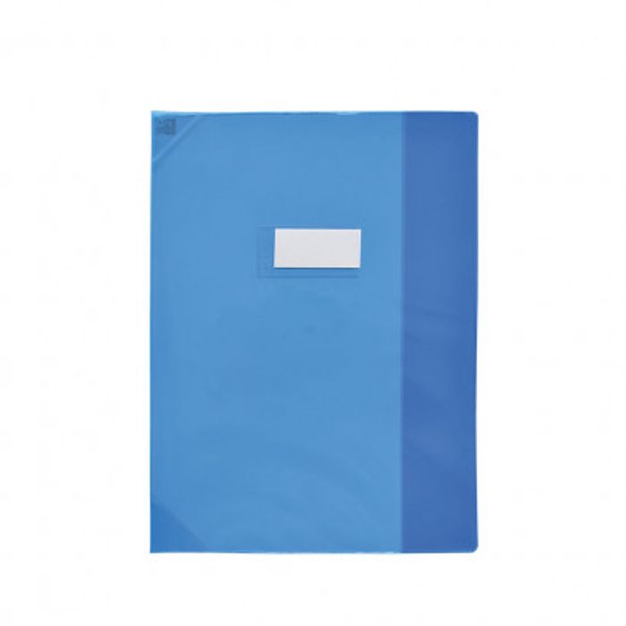 3045050184253-Oxford Strong Line - Protège cahier sans rabat - A4 (21x29,7 cm) - bleu translucide--0