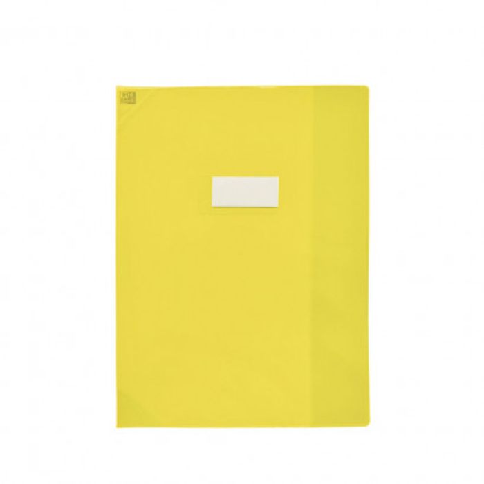 3045050185595-Oxford Strong Line - Protège cahier sans rabat - 24 x 32 cm - jaune translucide--0