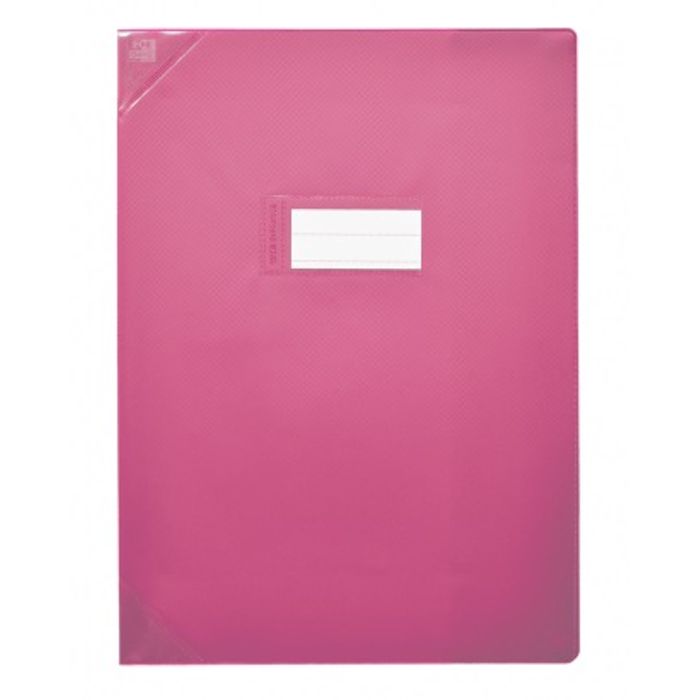 3045050186301-Oxford Strong Line - Protège cahier sans rabat - 24 x 32 cm - rose opaque--0