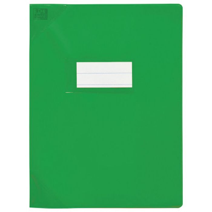 3045050185168-Oxford Strong Line - Protège cahier sans rabat - A4 (21x29,7 cm) - vert opaque--0