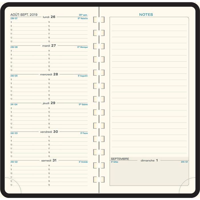 3660942049740-Agenda de poche spiralé Winner Espace 17S - 1 semaine sur 2 pages - 9 x 17,5 cm - disponible dans différentes cou--3