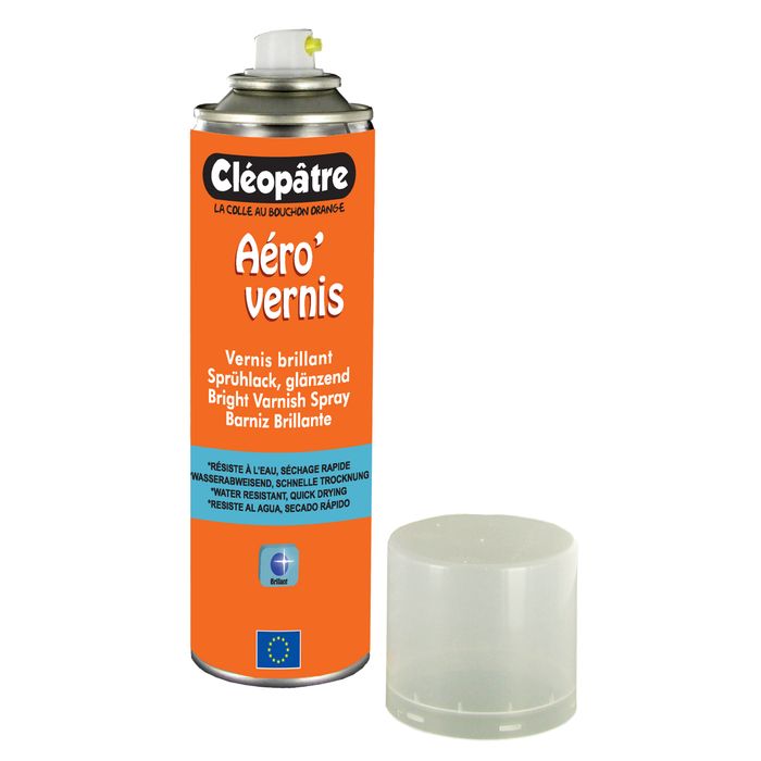 3134729122501-Cléopâtre Aéro'Vernis - Pulvérisation de laque - brillant - 250 ml--1