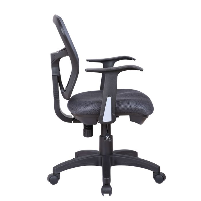 3760185027557-Fauteuil de bureau PHOENIX - accoudoirs fixes - Gris--2