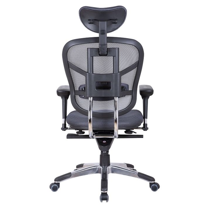 3760185027717-Fauteuil de bureau TECKNET - accoudoirs réglables - appuie-tête réglable - Gris--2