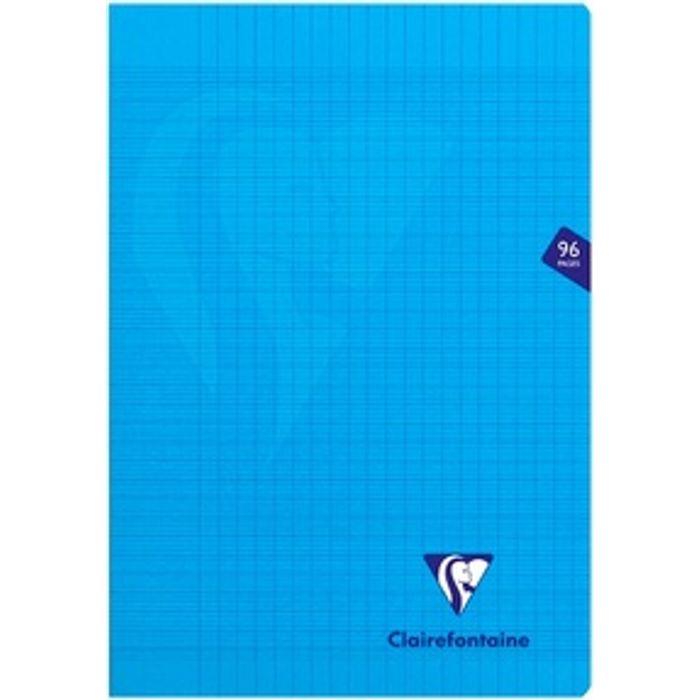 3329683231615-Clairefontaine Mimesys - Cahier polypro A4 (21x29,7 cm) - 96 pages - grands carreaux (Seyes) - bleu--0