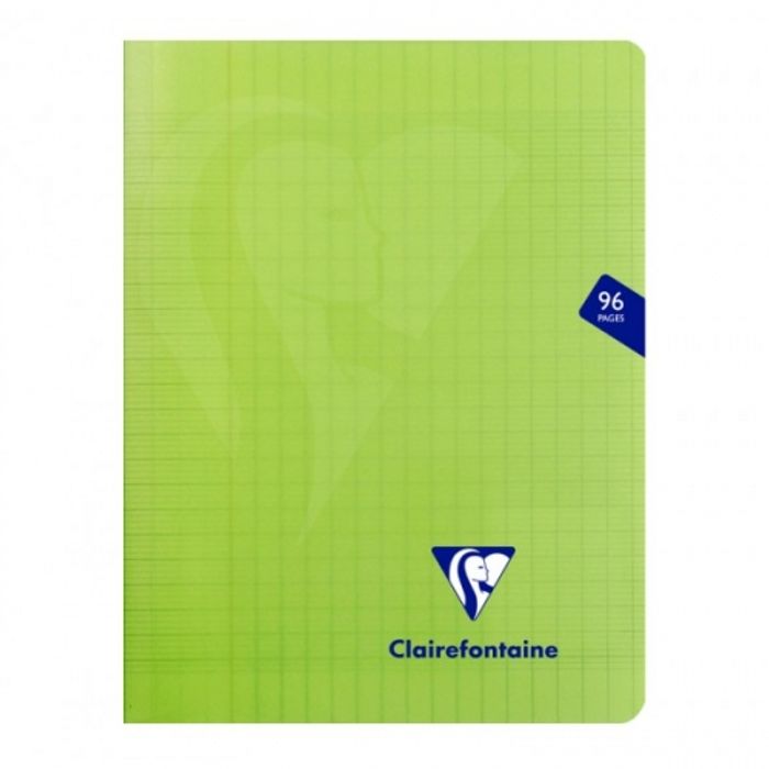 3329683537410-Clairefontaine Mimesys - Cahier polypro 17 x 22 cm - 96 pages - grands carreaux (Seyes) - vert--0