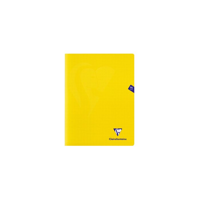 3329683033622-Clairefontaine Mimesys - Cahier polypro 24 x 32 cm - 96 pages - petits carreaux (5x5 mm) - disponible dans diff--3