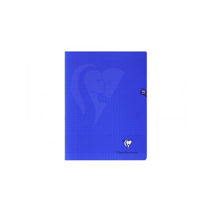 3329683037422-Clairefontaine Mimesys - Cahier polypro 17 x 22 cm - 96 pages - petits carreaux (5x5 mm) - bleu--0