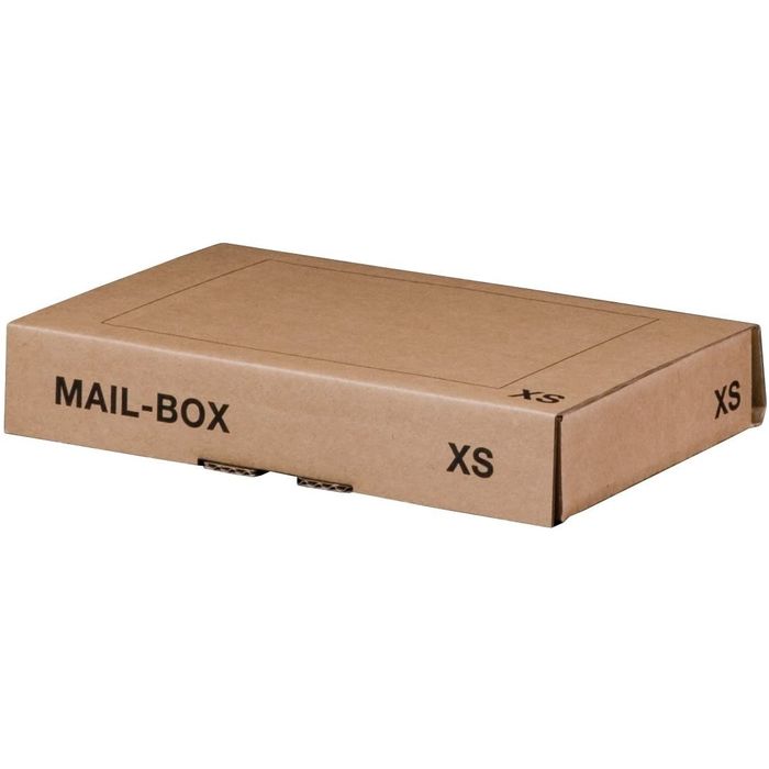 3664233000083-Boîte postale d'expédition format XS - 24,5 cm x 14,5 cm x 3,3 cm - kraft - Logistipack--0