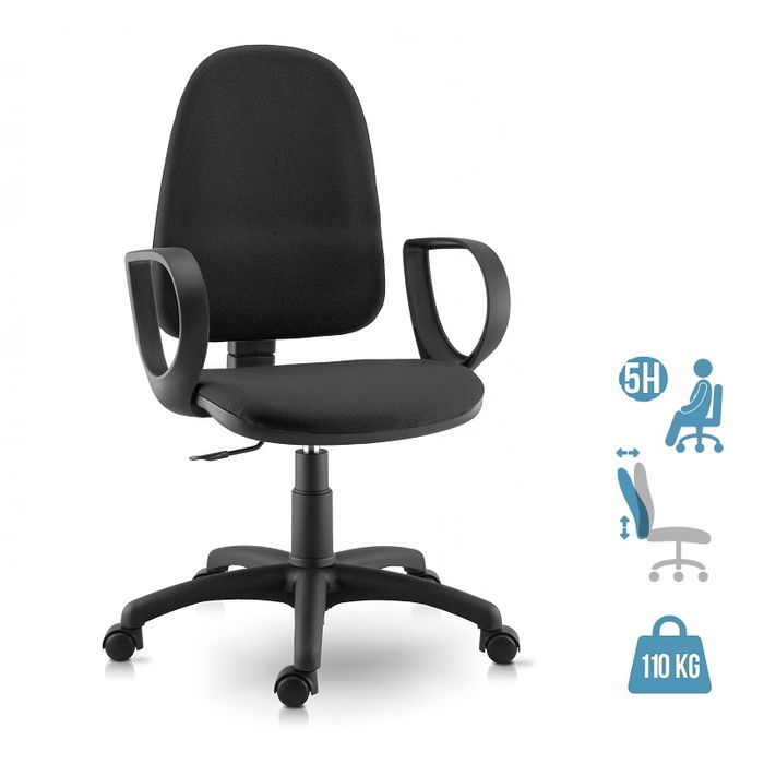 2012349346419-Fauteuil de bureau TORINO - accoudoirs en option - noir--0