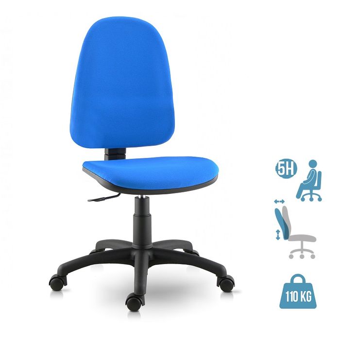 2012349346433-Fauteuil de bureau TORINO - accoudoirs en option - Bleu--0