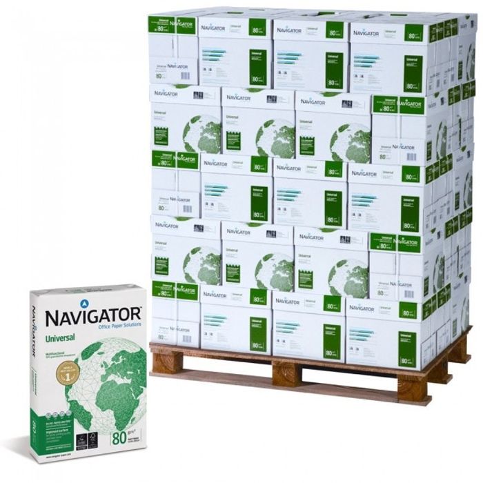 2012349370353-Navigator Universal - Papier blanc - A4 (210 x 297 mm) - 80 g/m² - palette de 40 cartons de 5 ramettes--0