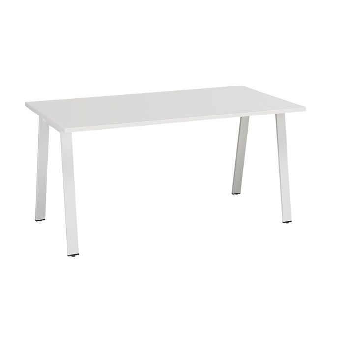 3483600783035-Bureau ARPE - 150 cm - Pieds métal - Blanc--1