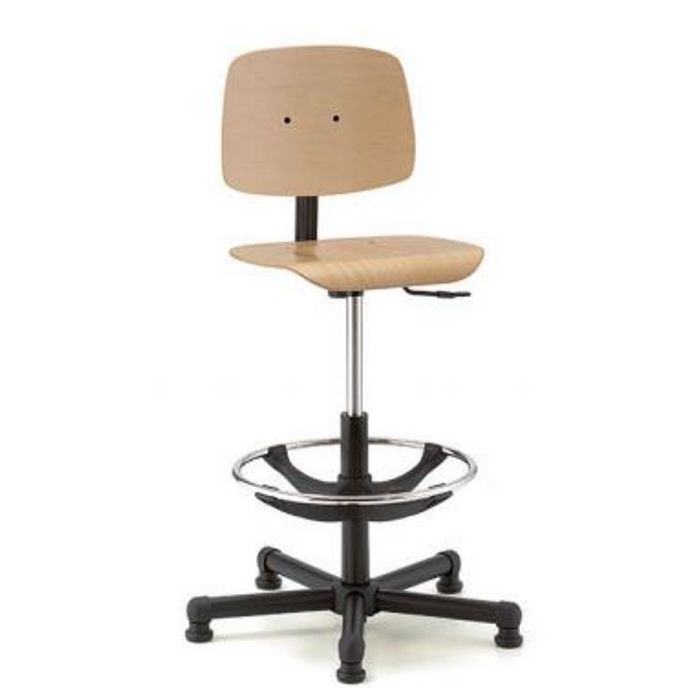 3660916003105-Siege technique TECNIK TB20 - tabouret assis-debout - hauteur réglable jusqu'à 78 cm - repose-pieds réglable--1