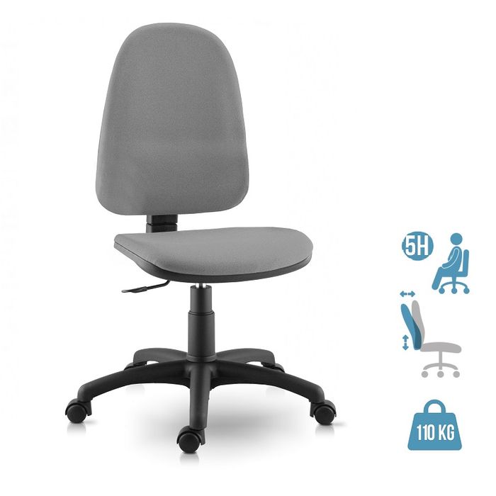 3660916034703-Fauteuil de bureau TORINO - accoudoirs en option - Gris--0