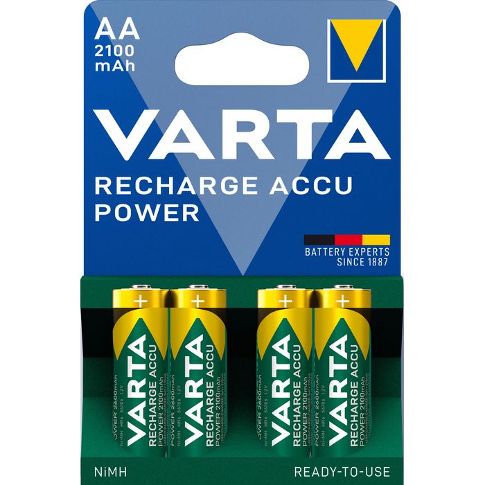 0400794226806-VARTA Accu power - 4 piles alcalines rechargeables - AA LR06--0