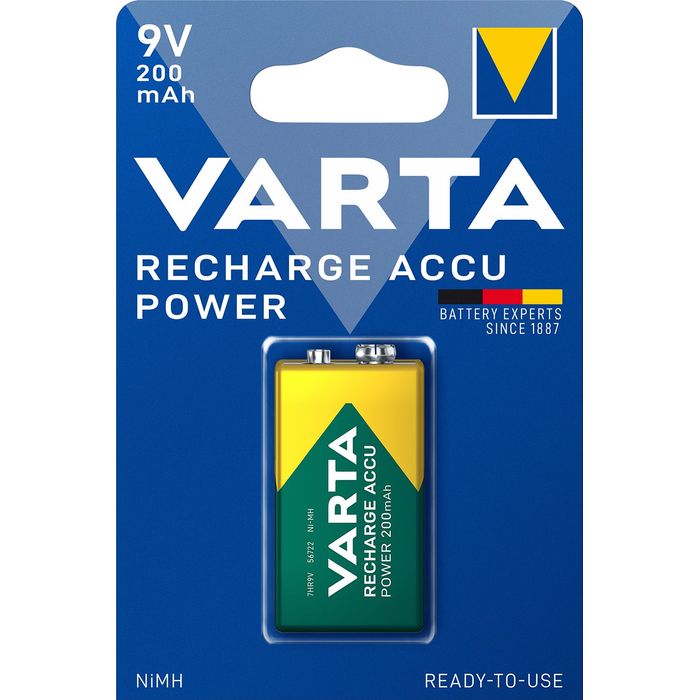 4008496550814-VARTA Accu power - 1 pile alcaline rechargeable - 6LR61 9V--0