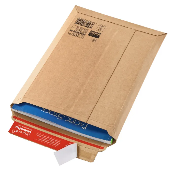 4033657100102-Pochette d'expédition adhésive - 15 cm x 25 cm - kraft - Logistipack--1