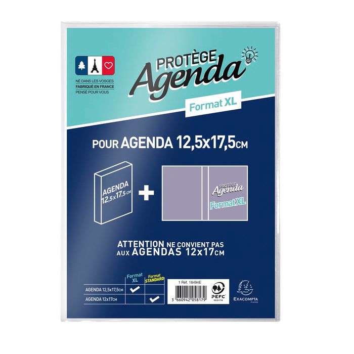 3660942058179-Protège-agenda XL - 12,5 x 17,5 cm - Exacompta--0