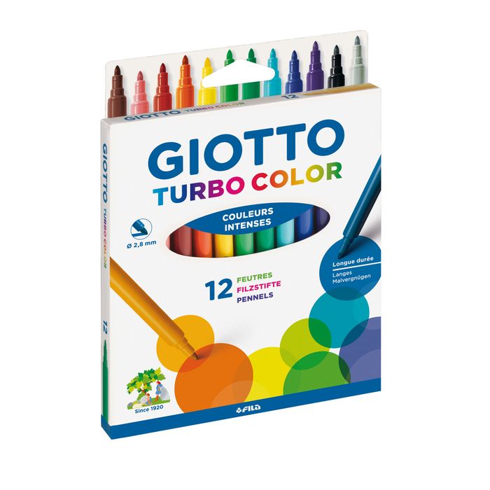 8000825020131-GIOTTO Turbo Color - 12 Feutres - pointe moyenne--0