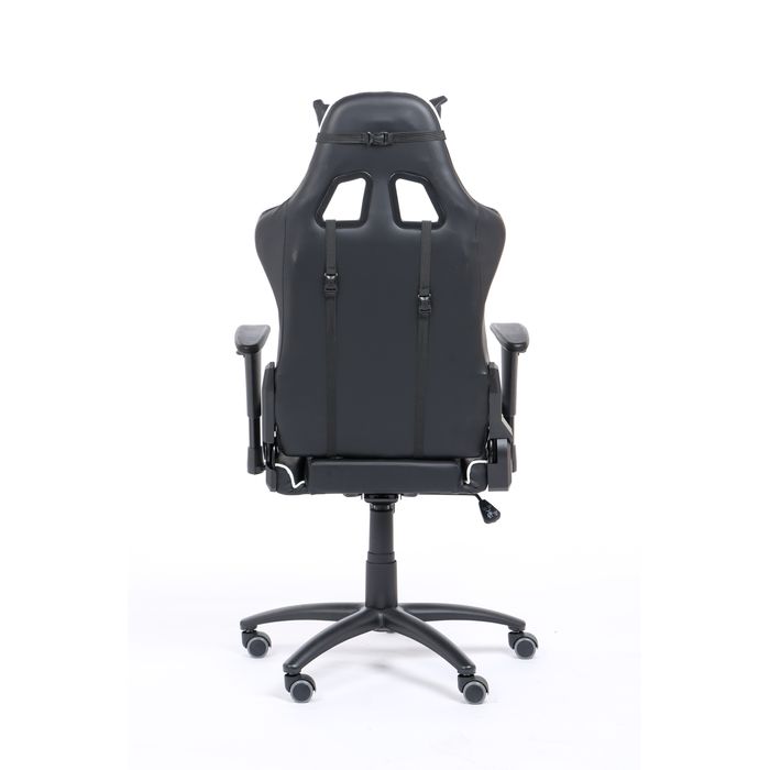 3760185029001-Fauteuil gamer SPORTING - accoudoirs réglables - noir et blanc--5