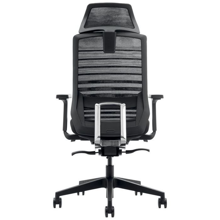 3700339882748-Fauteuil de bureau JACK - accoudoirs réglables - appuie-tête réglable - noir--3