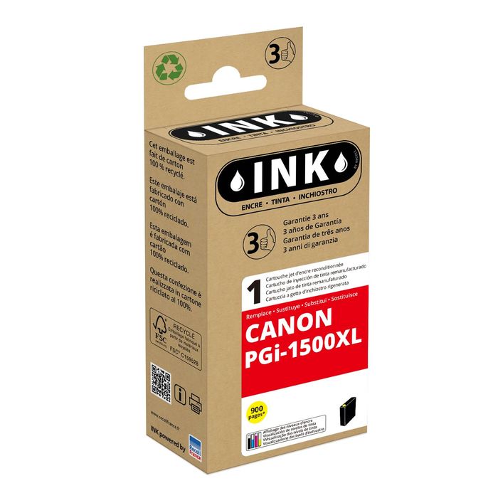 8715057014437-Cartouche compatible Canon PGI-1500XL - jaune - ink--0